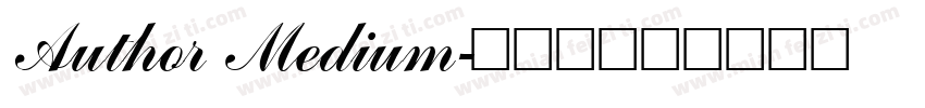 Author Medium字体转换
